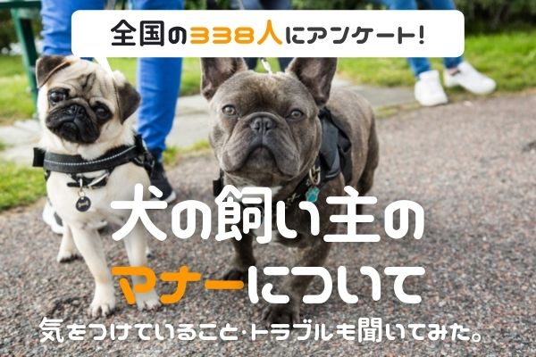 犬の飼い主のマナーが悪いと思った人は91.1%！「排泄物の処理」「ノーリード」に関する意見が多数。好感が持てる飼い主のエピソードも…！【338人アンケート】のサブ画像1