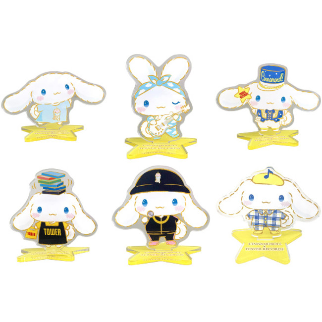 タワレコとシナモロールが初のコラボグッズを11/3に発売！2ndシングル発売記念のリリースイベントを東阪で開催のサブ画像12_アクリルスタンド（全6種）