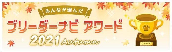 子犬販売サイト「ブリーダーナビ」が、お客様に支持された優良ブリーダーを表彰する「ブリーダーナビ アワード2021 autumn」を公開。のメイン画像