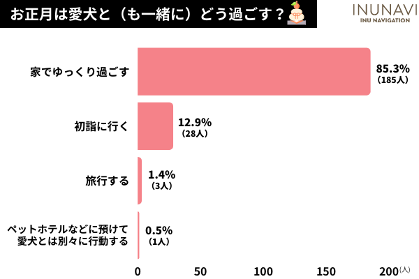 愛犬とのクリスマスは「家でクリスマスをする」が145人と最多！愛犬用ケーキを用意する飼い主さんも！【飼い主217人アンケート】のサブ画像6