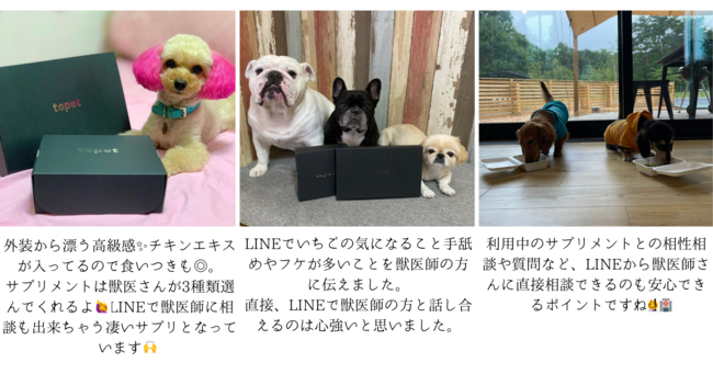 2021年11月22日本格販売開始！あなたの愛犬だけのサプリ『topet』をリリース -獣医師が愛犬に合わせてカスタマイズ-のサブ画像4
