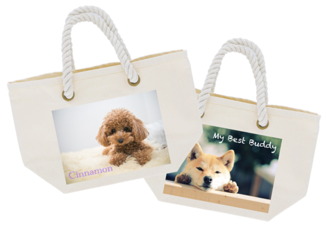 【ペット事業者様向け】店舗からタブレットで愛犬・愛猫グッズが注文できる「Mofuly for shop」をリリースのサブ画像6_オリジナルおさんぽバッグ