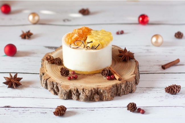ラグジュアリーホテルのパティシエが監修＿限定35個、ワンちゃんのためのクリスマスケーキ「柿とりんごのムース ド ノエル」の予約受付を開始！規格外野菜や果物を積極的に活用のサブ画像1