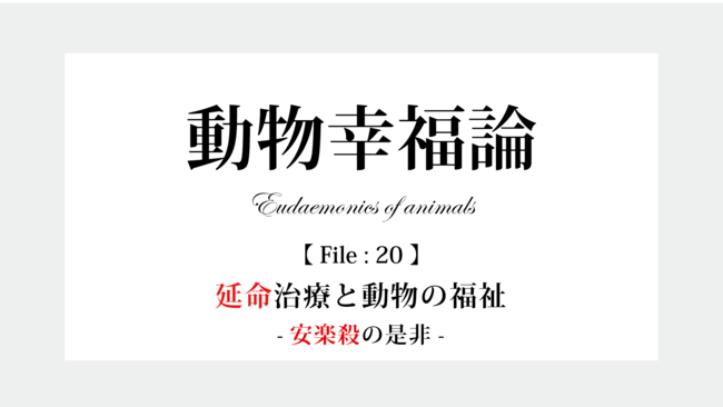 動物の延命治療と安楽死の是非問う、動物福祉と動物倫理から学ぶ『動物幸福論』12月25日（日）開催のサブ画像1