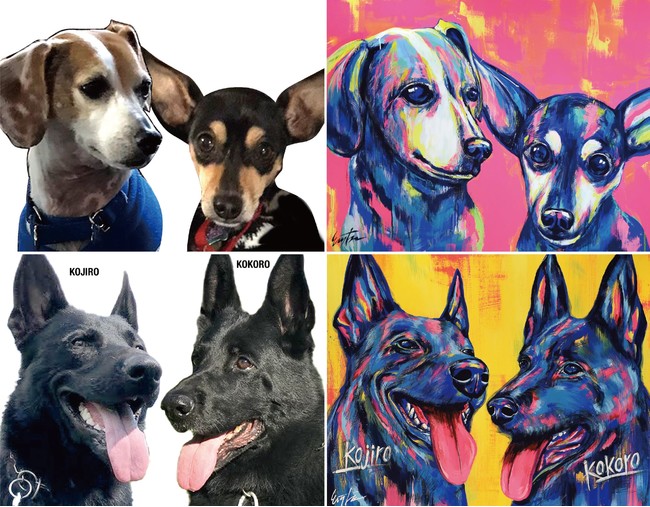 愛犬を世界で一枚だけの現代アートに！東京やN.Y.で活躍中のドッグアーティスト・EIJI TAMURAによる「EIJI TAMURA DOG ART展」新潟伊勢丹にて開催のサブ画像5