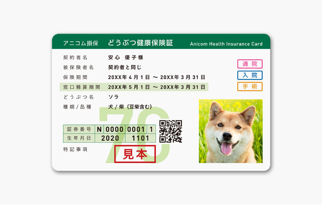 日本初、ペット保険の契約件数が100万件を突破のサブ画像2_▲アニコム損保の『どうぶつ健康保険証』