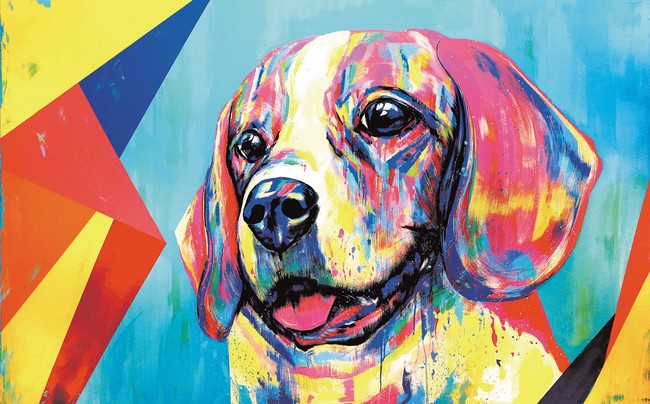 愛犬を世界で一枚だけの現代アートに！日本国内やN.Y.で活躍中のドッグアーティスト・EIJI TAMURAによる「EIJI TAMURA DOG ART展」大丸福岡天神店にて開催のサブ画像9