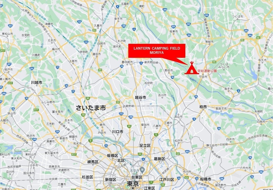 首都圏からのアクセス抜群！区画サイト⾯積100m²以上。温浴施設・ドックランも併設。わんこも泊まれるコミュニティパーク「LANTERN CAMPING FIELD MORIYA」が7⽉15⽇オープン！のサブ画像2