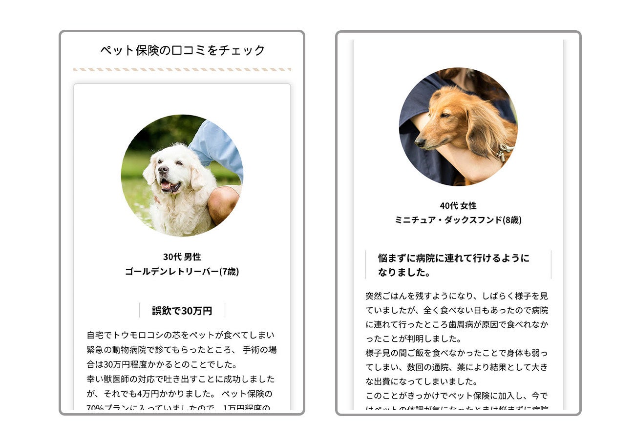 もう迷わない！ベストマッチな保険を選べるサイト『ペット保険比較のピクシー』リニューアルのサブ画像3