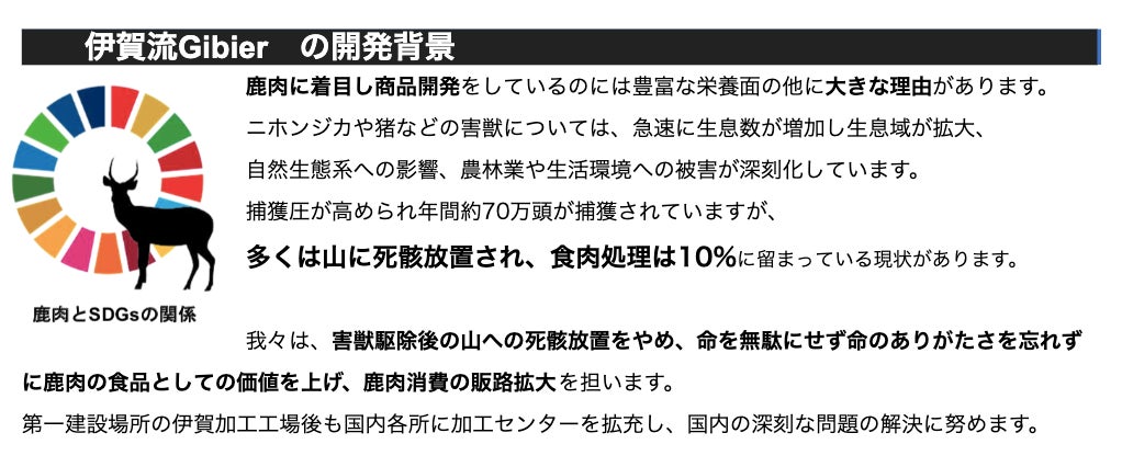 鳥獣被害対策・ジビエの販路拡大に取り組む 『伊賀流Gibier』のサブ画像2