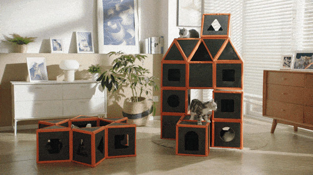 【新商品】ペットの楽園をDIY！無限の組み合わせで使用できるモジュラーペットハウス。「Purrini Playmate」先着特典付きで予約受付中！39％OFFのデビュー割は先着50名様限定！のサブ画像8