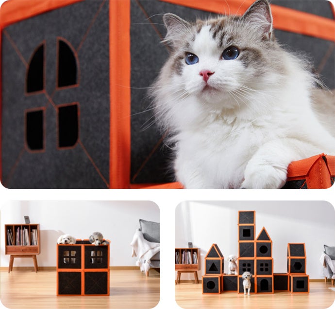 ペットの楽園をDIY！無限の組み合わせで使用できるモジュラーペットハウス。「Purrini Playmate」の登場！のサブ画像12