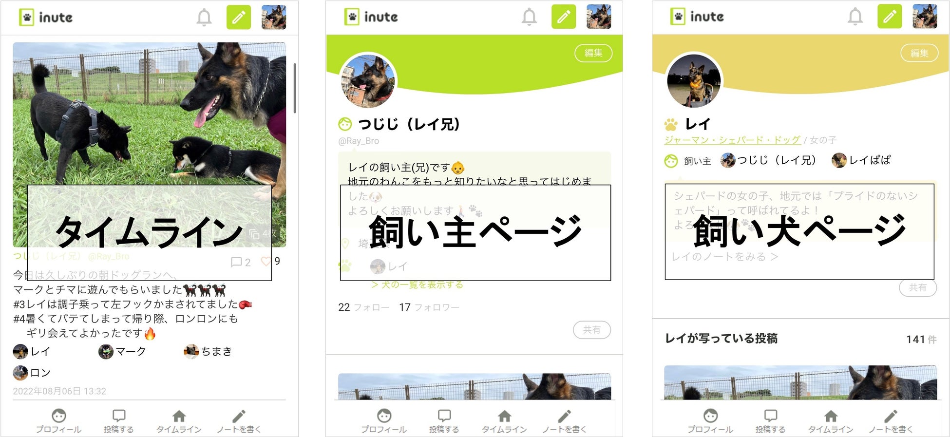 犬の飼い主の地域SNS “inute” をリリースのサブ画像2