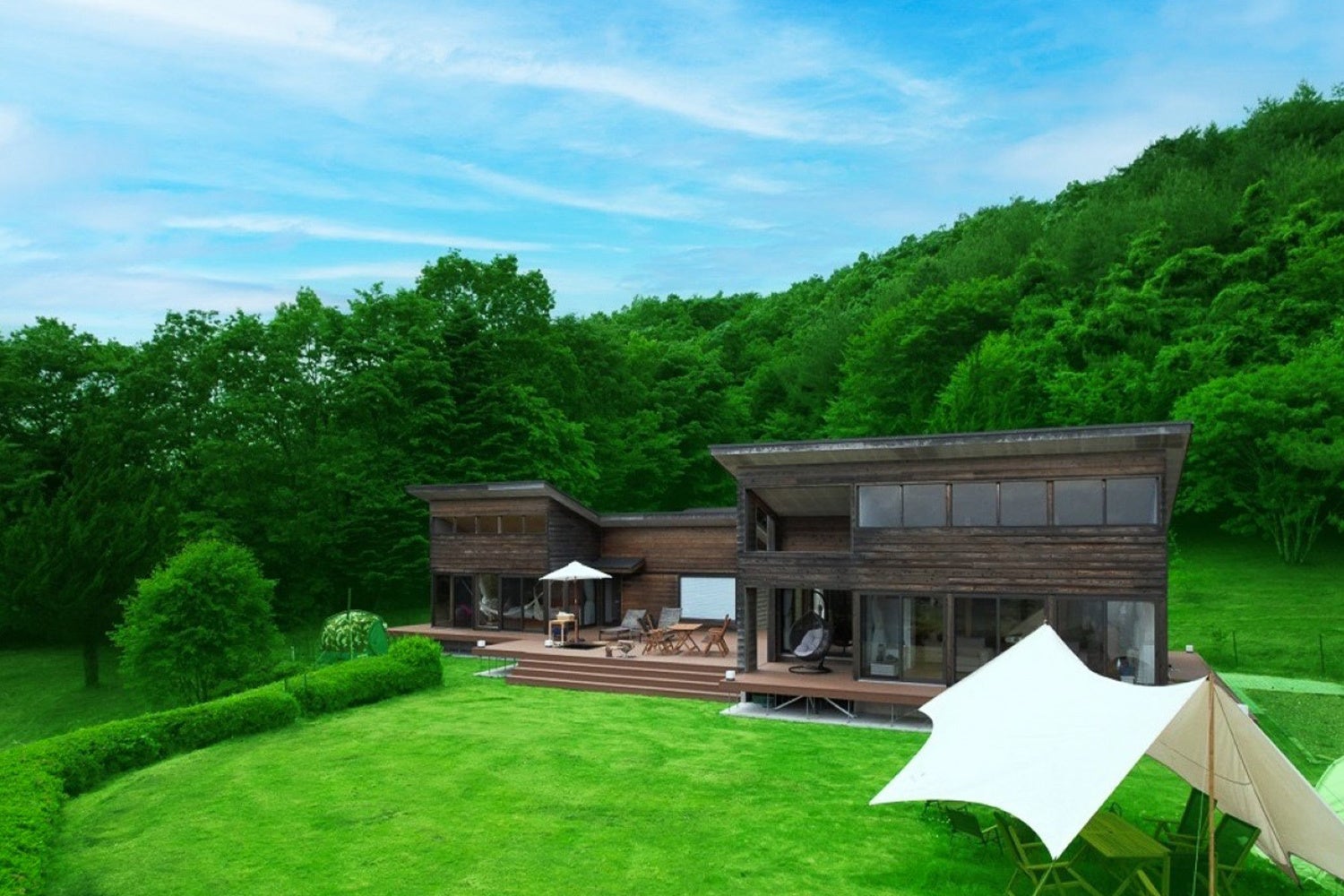 【リゾートグランピング.com新掲載】茨城県高萩市/東京ドーム28個分の広大な敷地に佇む、非日常のプライベートヴィラ【天空の庭　天馬夢~amamu~】のサブ画像4