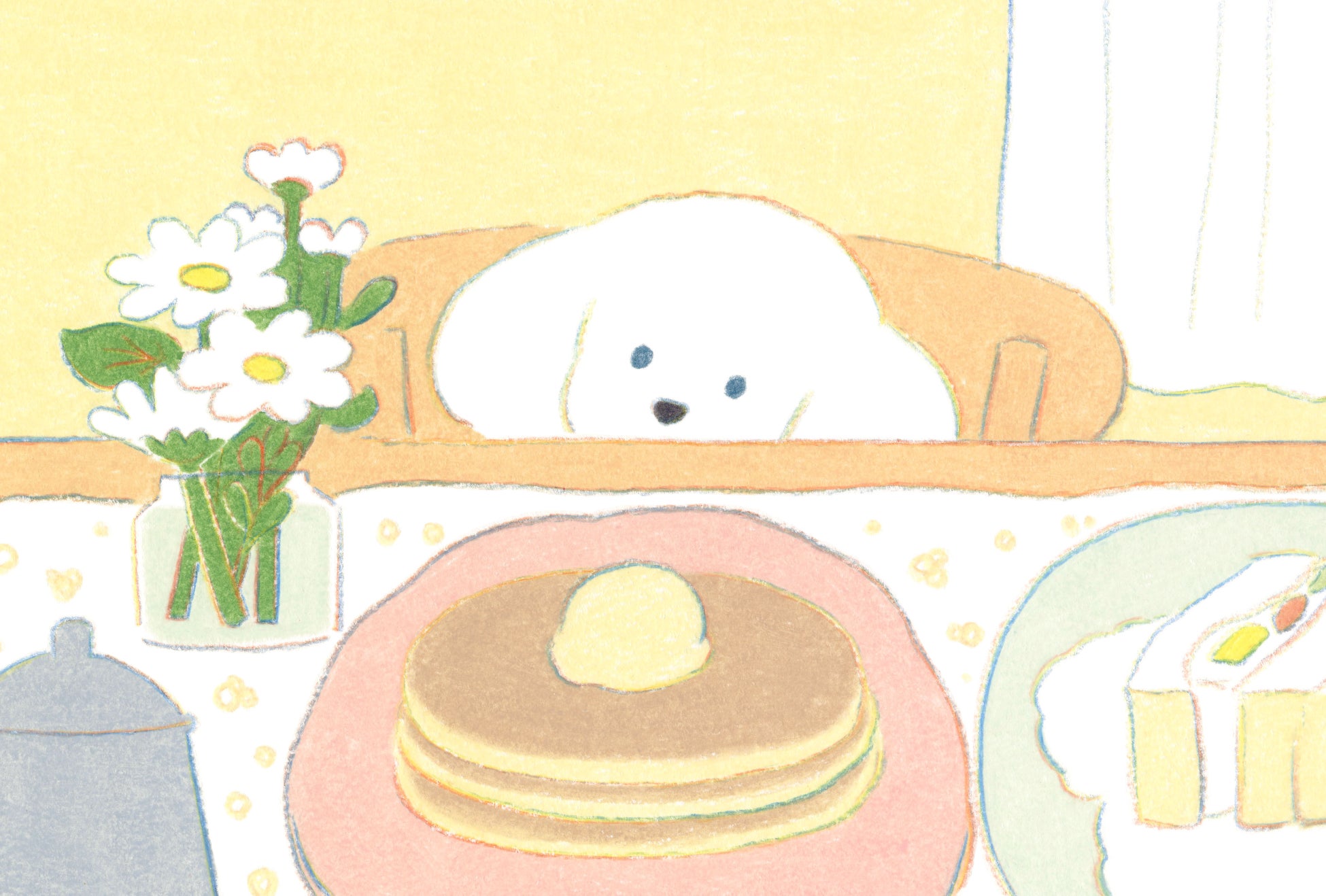 【銀座 蔦屋書店】イラストレーター・てらおかなつみの作品展「犬のいる生活」を9月5日（月）より開催。新作描き下ろし作品40点展示のほか、本展を記念して銀座 蔦屋書店限定のランチバッグを販売のサブ画像2