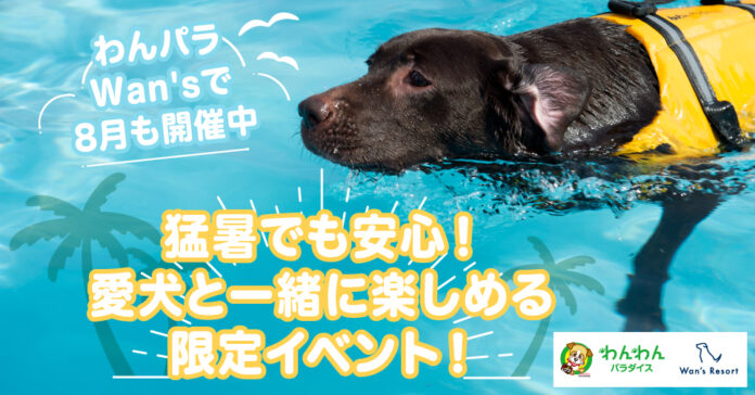 【わんパラ・Wan'sで8月も開催中】猛暑でも安心！愛犬と一緒に楽しめる限定イベント！のメイン画像