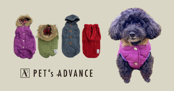 ワンちゃんのお出かけを楽しくする犬用アウターウェアが犬の靴・靴下を展開するPET's ADVANCE(ペットアドバンス)から新発売！ のメイン画像