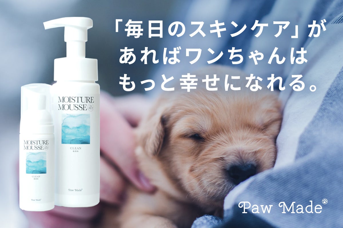【新商品・毎日使える犬用の泡の保湿剤】初回生産分の販売をクラウドファンディングで募集開始のサブ画像1