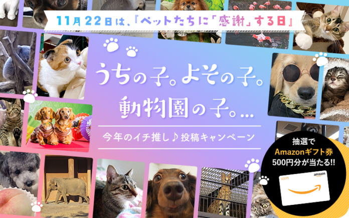 【投稿キャンペーン】『うちの子。よその子。動物園の子。...今年のイチ推し♪』投稿キャンペーン始めます。のメイン画像