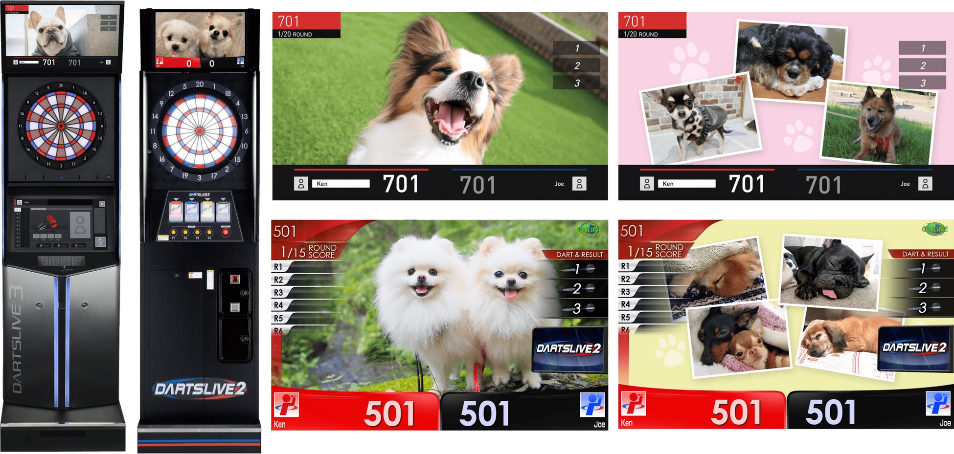 犬の写真が次々と表示されるダーツの期間限定ゲーム「ワンちゃんカウントアップ」、全国のダーツライブに登場のサブ画像2