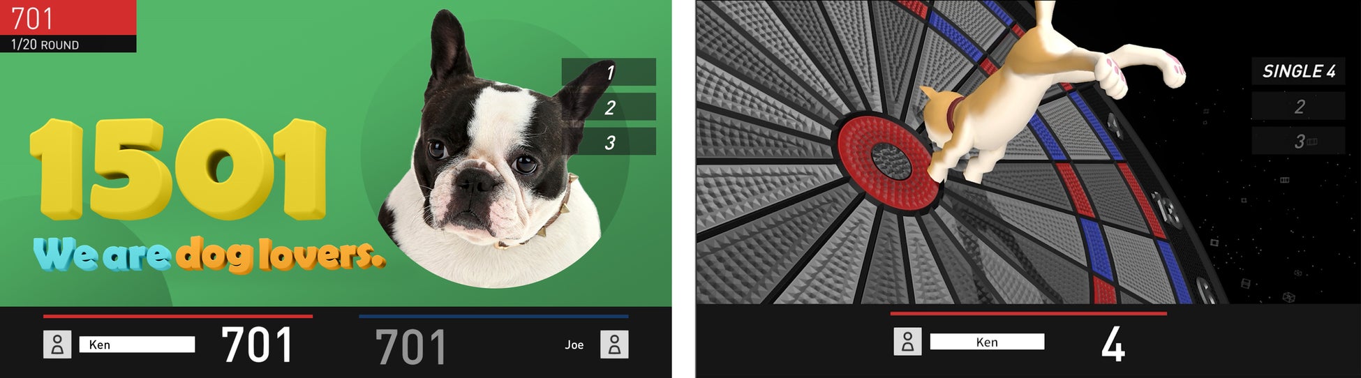 犬の写真が次々と表示されるダーツの期間限定ゲーム「ワンちゃんカウントアップ」、全国のダーツライブに登場のサブ画像3