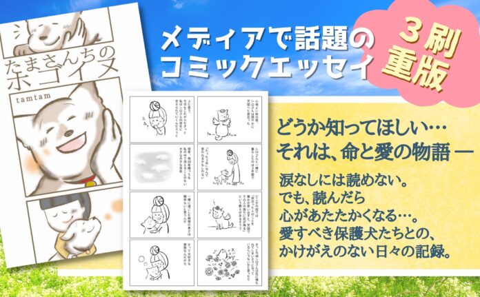 メディアで話題！ 保護犬との生活を描いたコミックエッセイ『たまさんちのホゴイヌ』3刷重版出来のメイン画像