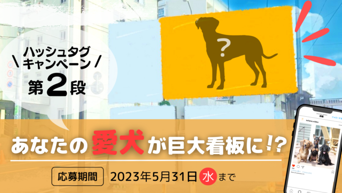 Solana Resortプレゼンツ！「ハッシュタグキャンペーン第2段！あなたの愛犬が巨大看板に！？」開催のメイン画像
