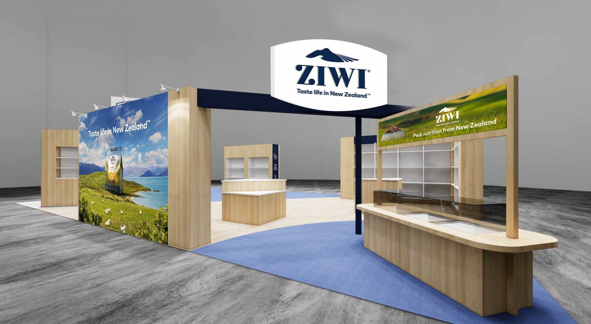 ペットが求める本来の食をニュージーランドの大自然から ZIWI＜ジウィ＞インターペットに出展のサブ画像1_（第12回インターペット ZIWIブース パース図）