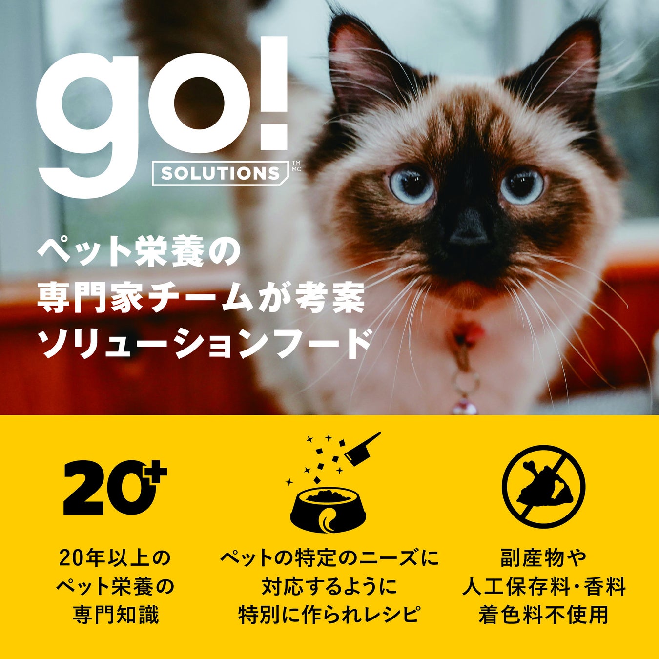 【GO!SOLUTIONS™】犬猫たちの悩みを解決するソリューションフードとしてリニューアルのサブ画像2