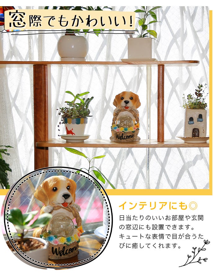 【新発売】ソーラーライト「Welcome Puppy（ウェルカムパピー）」が新登場!!のサブ画像4