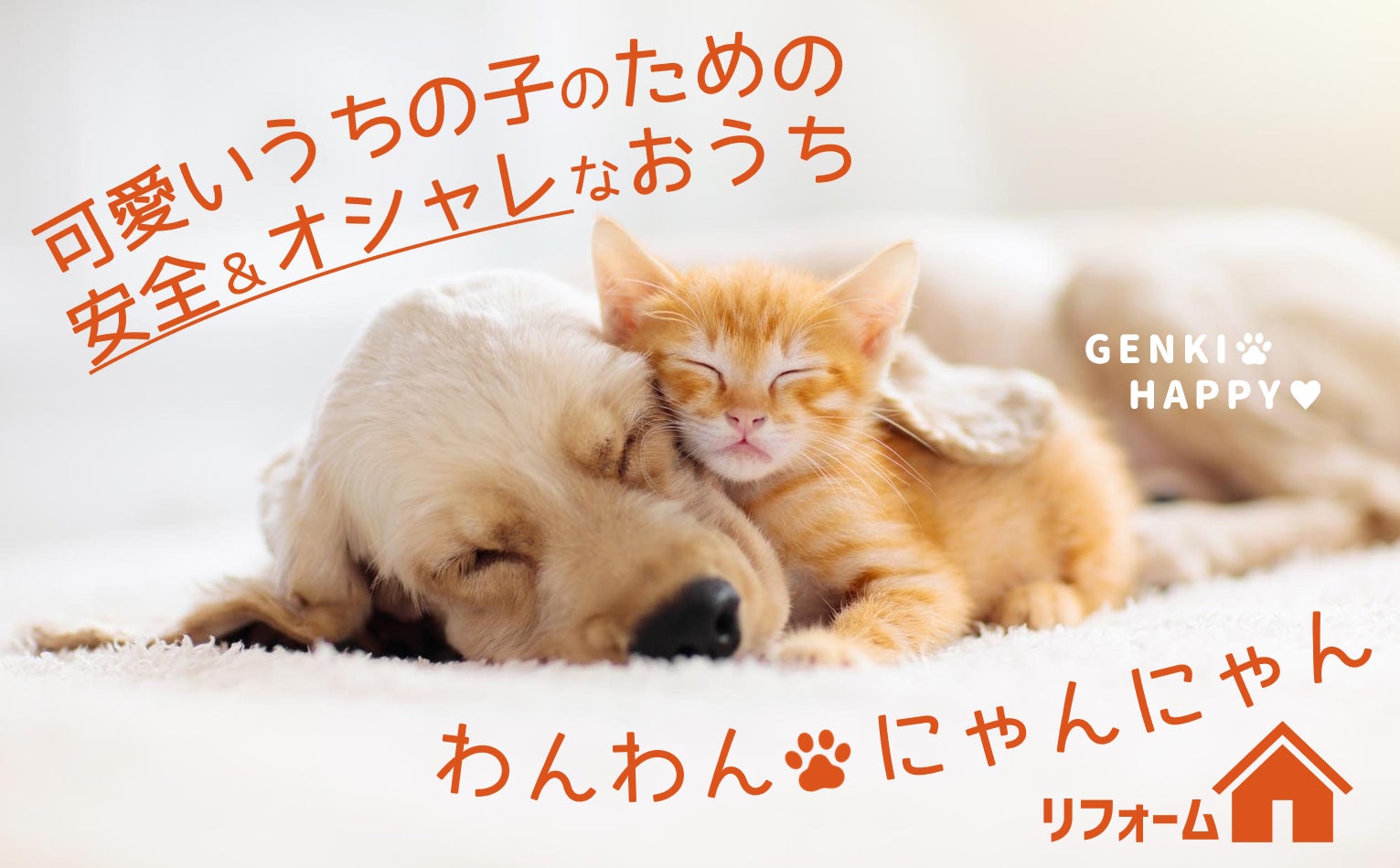 【千葉県柏市 おうちSDGsプロジェクト 第4弾】集まれ愛犬＆愛猫家！可愛いうちの子の健康と長生きを願うオシャレなおうち「わんわんにゃんにゃんリフォーム」のサブ画像1_わんわんにゃんにゃんリフォーム