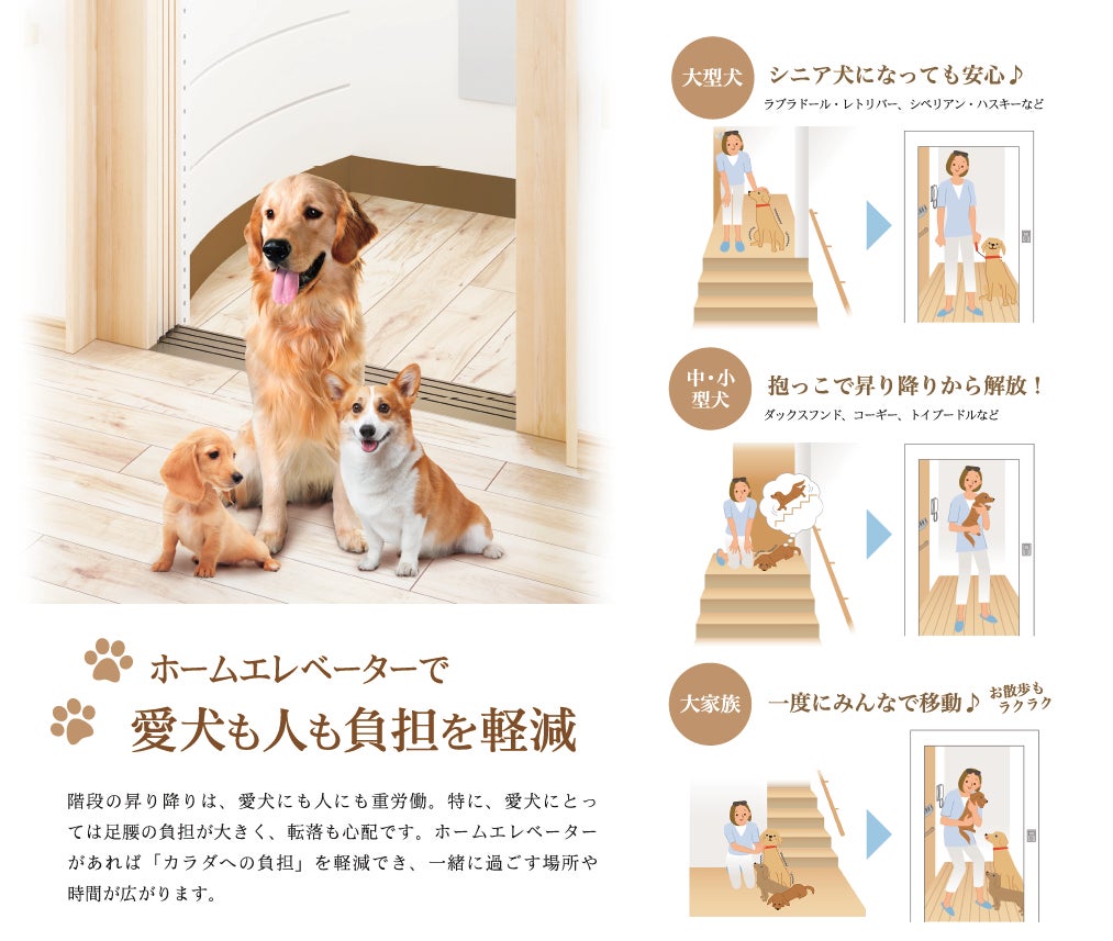 【千葉県柏市 おうちSDGsプロジェクト 第4弾】集まれ愛犬＆愛猫家！可愛いうちの子の健康と長生きを願うオシャレなおうち「わんわんにゃんにゃんリフォーム」のサブ画像16_Panasonic　ホームエレベーター
