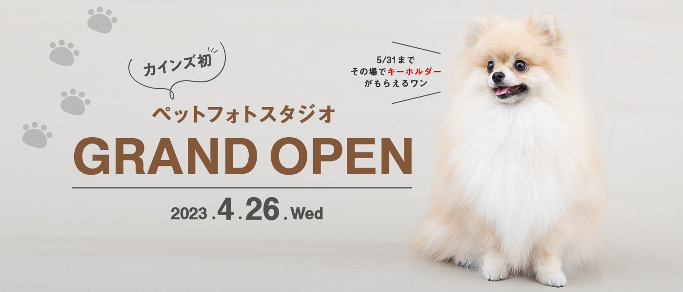 カインズ初！ペット専門フォトスタジオOPENのサブ画像1_エステカーサ ペットフォトスタジオ 西友福生店 グランドオープン