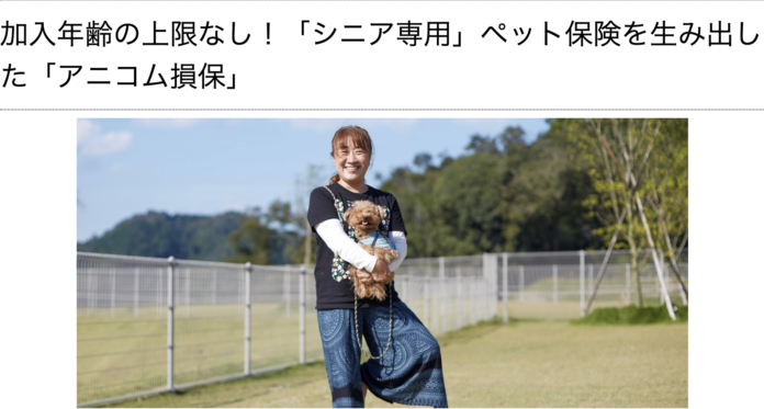 加入年齢の上限なし！「シニア専用」ペット保険を生み出したアニコム損保にインタビューしましたのメイン画像