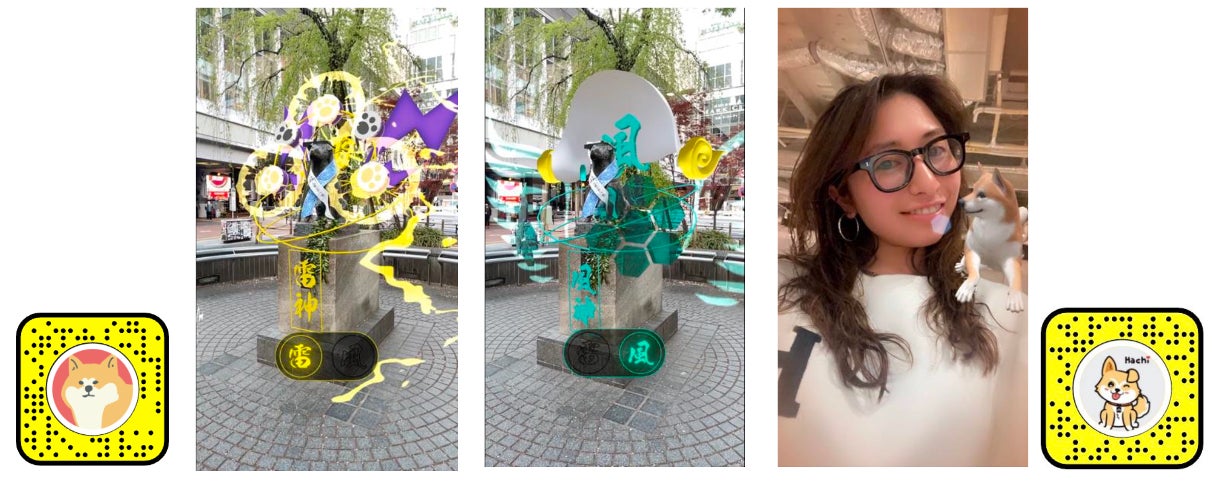 Snapchatのカスタム ロケーションレンズが日本初上陸！渋谷のハチ公像が大変身！？のサブ画像1