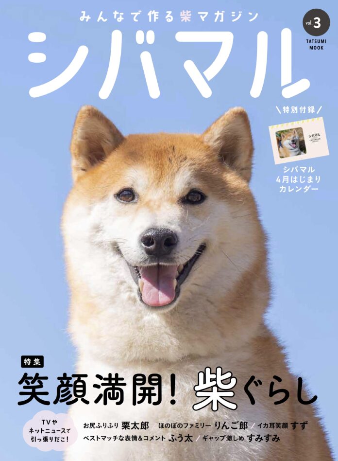 柴犬の魅力にみんなが笑顔！ 柴好きなら一度は目にしたことのある人気犬たちも登場する、柴犬専門マガジン『シバマル』が4月10日（月）発売のメイン画像