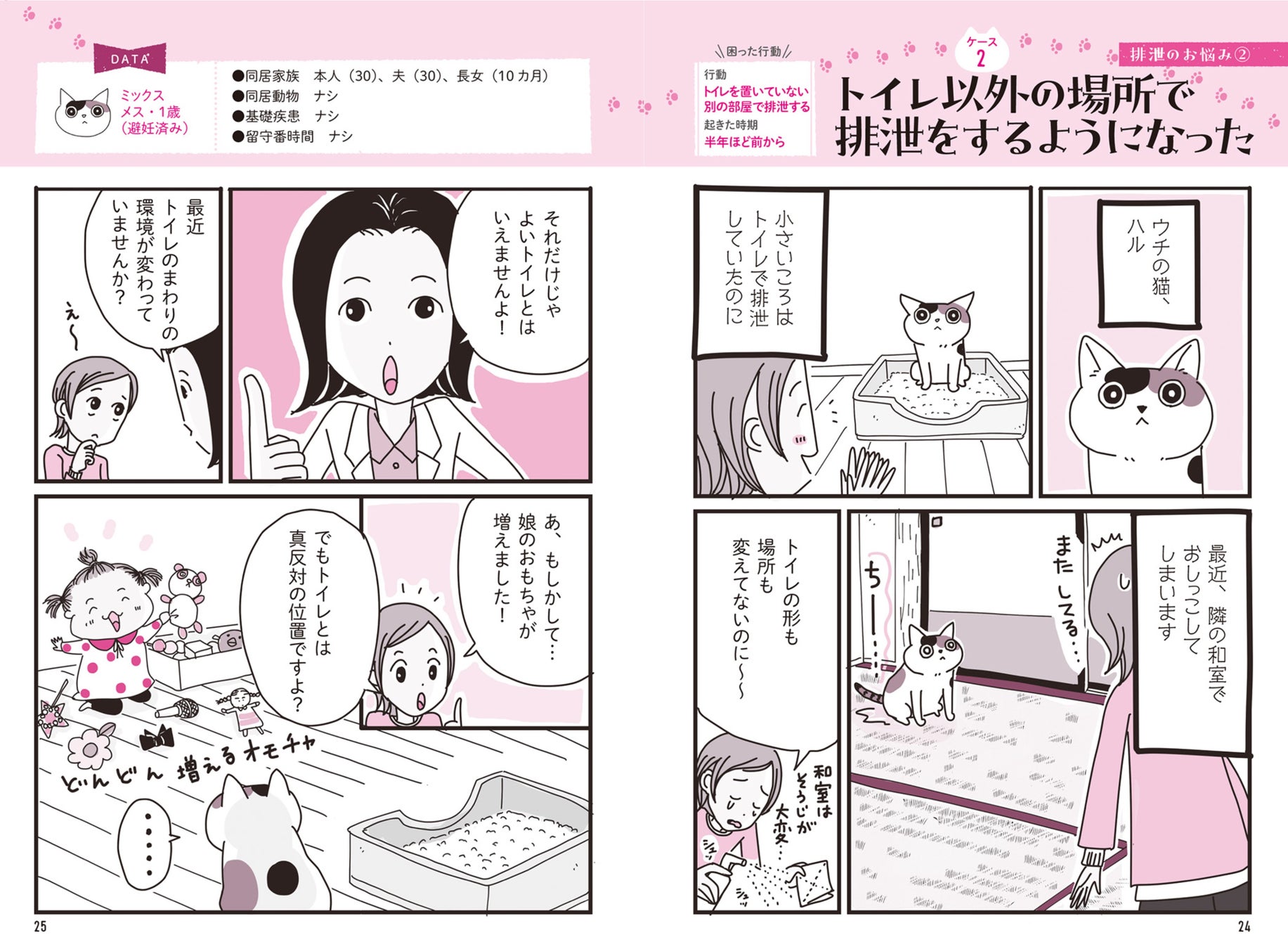 【動物行動学＋マンガ】で猫の気持ちがわかる！猫とわたしを幸せにする『ニャン学』のサブ画像3_もっとも多いのは排泄がらみの相談