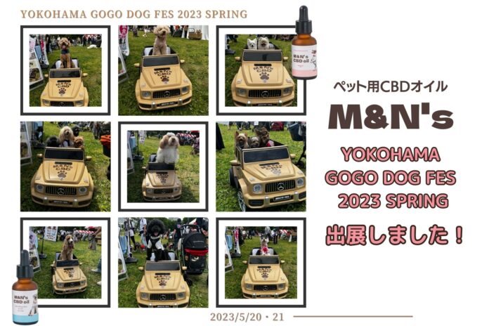 ペット用CBDオイルブランドM&N'sは、YOKOHAMA GO GO DOG FESに出展しました！のメイン画像