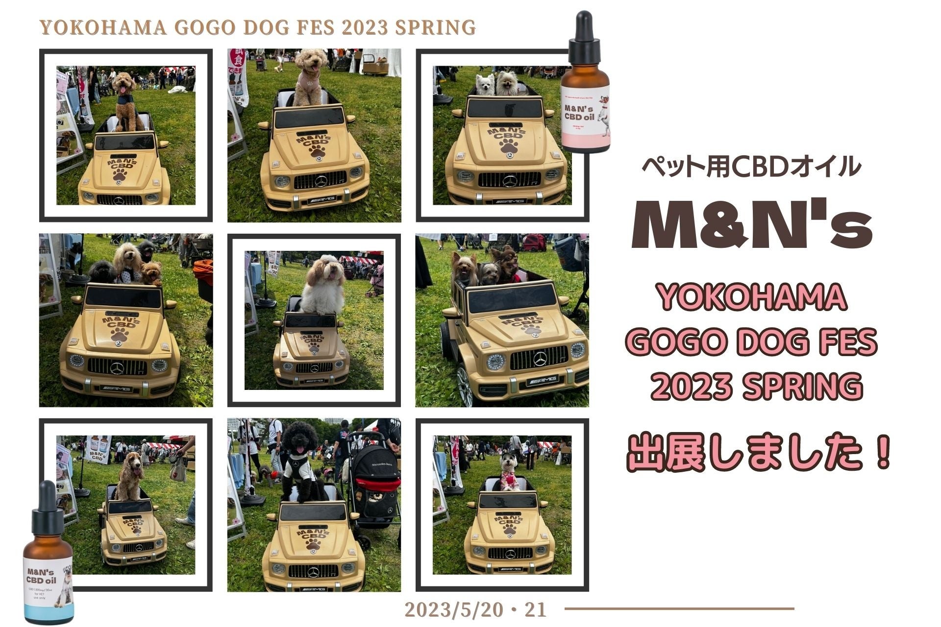 ペット用CBDオイルブランドM&N'sは、YOKOHAMA GO GO DOG FESに出展しました！のサブ画像1