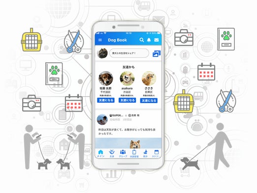 「もっと愛犬のために。」お散歩アプリDogBook無料配信中のサブ画像1