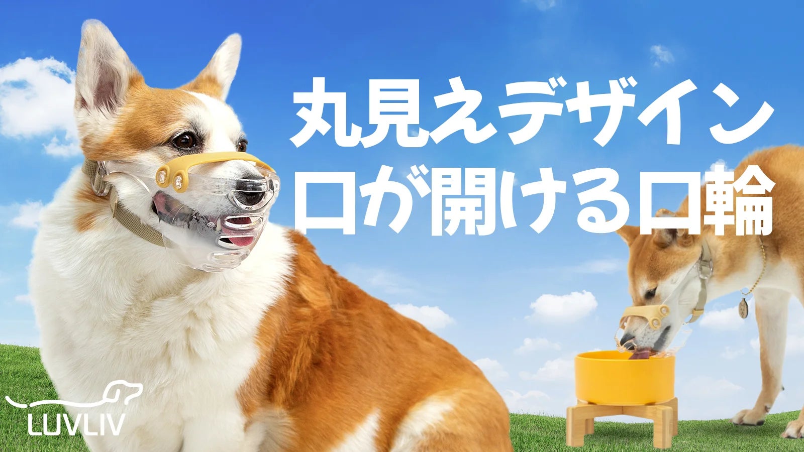 【楽天デイリーランキング１位受賞】中型犬用になって戻ってきました！口を開けて楽に息ができるわんちゃん用口輪マウスフィットのサブ画像1