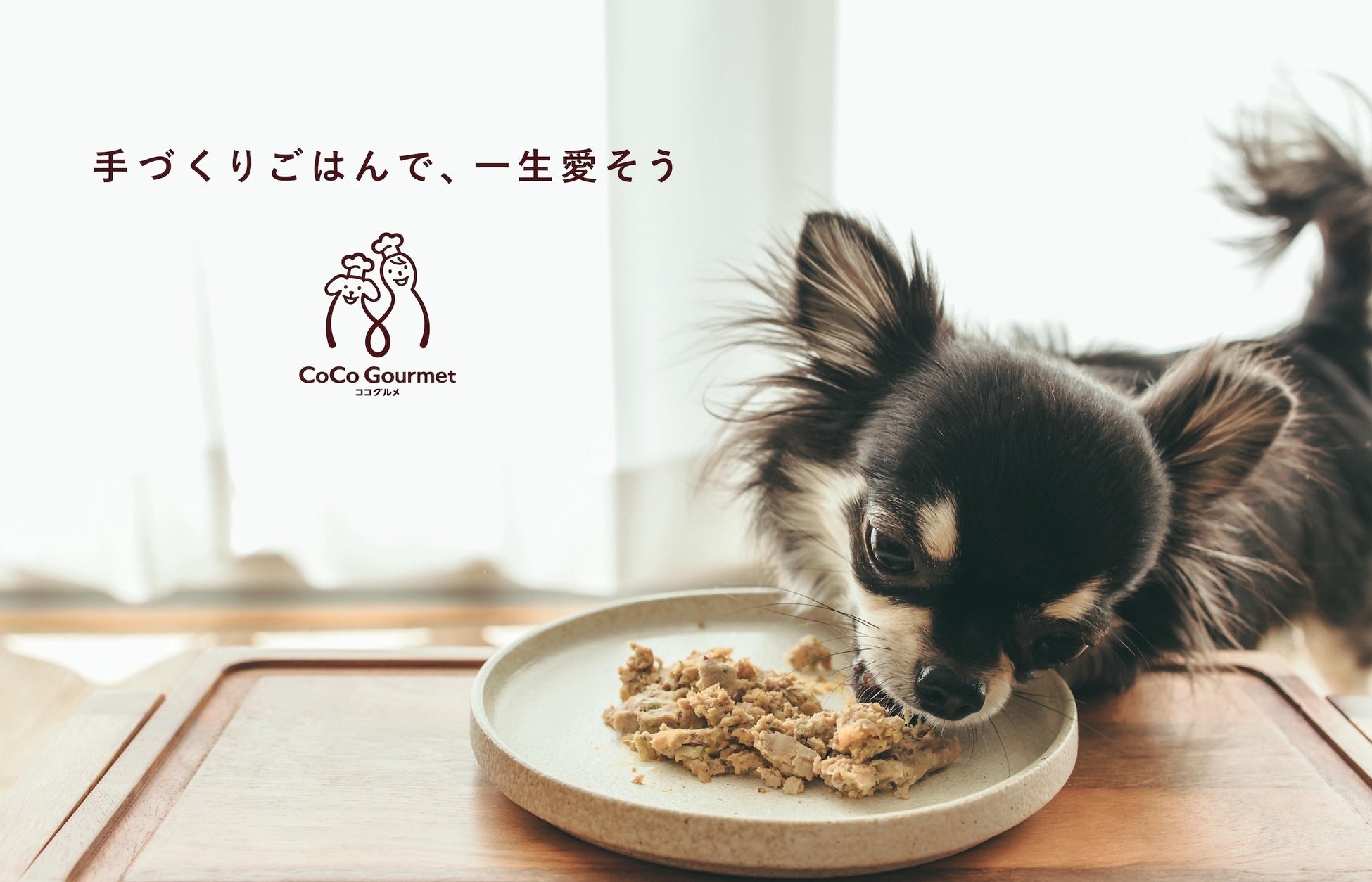 フレッシュペットフード売上No.1の「ココグルメ」、4周年に合わせて愛犬とリンクコーデが楽しめる記念エプロン＆スタイを発売のサブ画像4