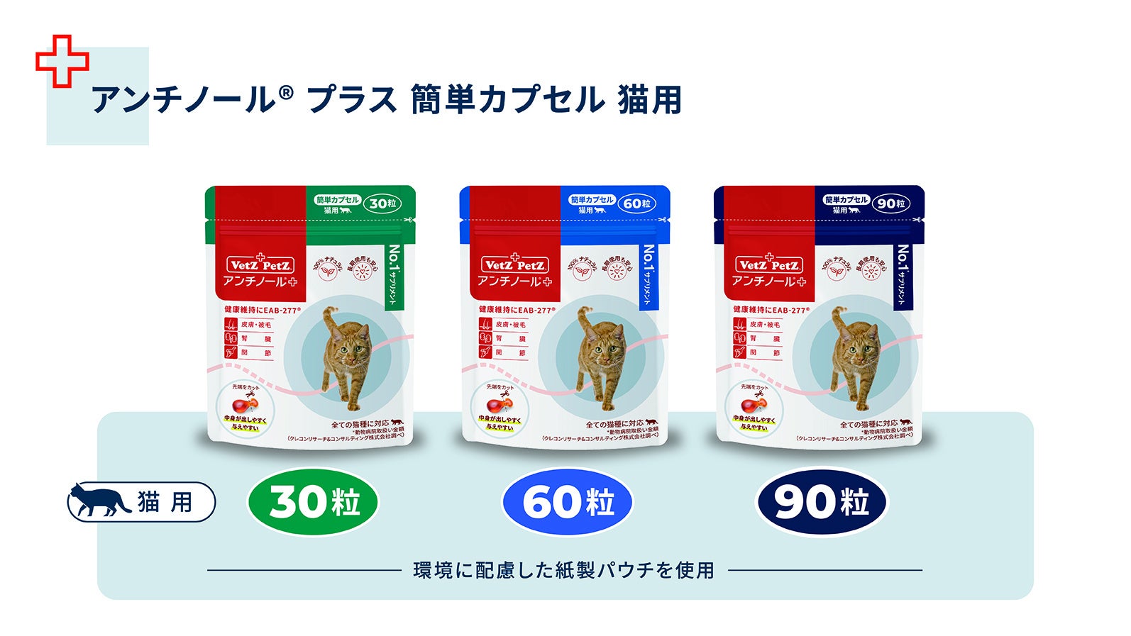 猫にも環境にも優しいサプリメント「アンチノールⓇ プラス 簡単カプセル 猫用」新発売のサブ画像5