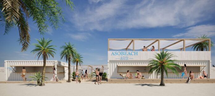 【 ASOBEACH -アソビーチ- 】”日本初” 愛犬と過ごす海の家が九十九里でOPEN。愛犬と泊まるホテルを九十九里で展開している「＆ＷＡＮグループ」が運営のメイン画像