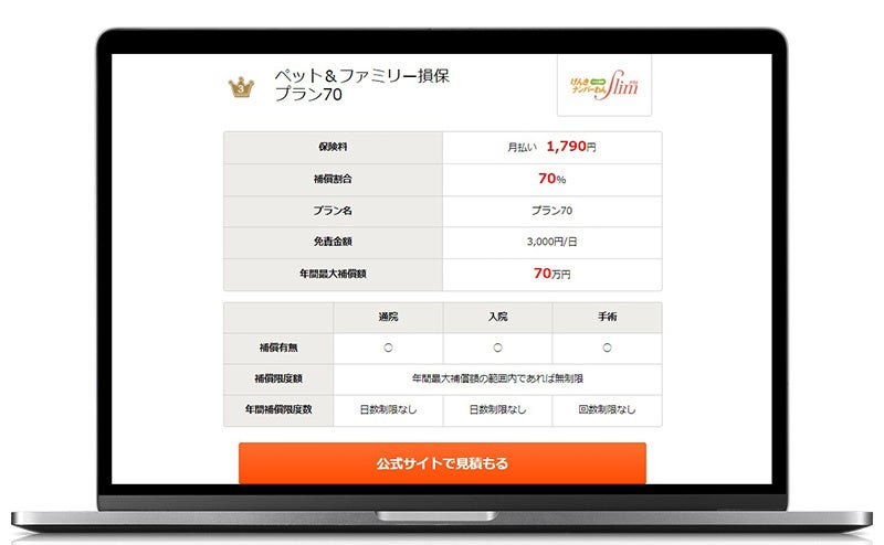 入るべきペット保険がひとめでわかる！『ペット保険比較のピクシー』が人気ランキング一覧表をリニューアル！のサブ画像3