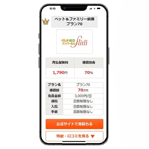 入るべきペット保険がひとめでわかる！『ペット保険比較のピクシー』が人気ランキング一覧表をリニューアル！のサブ画像4
