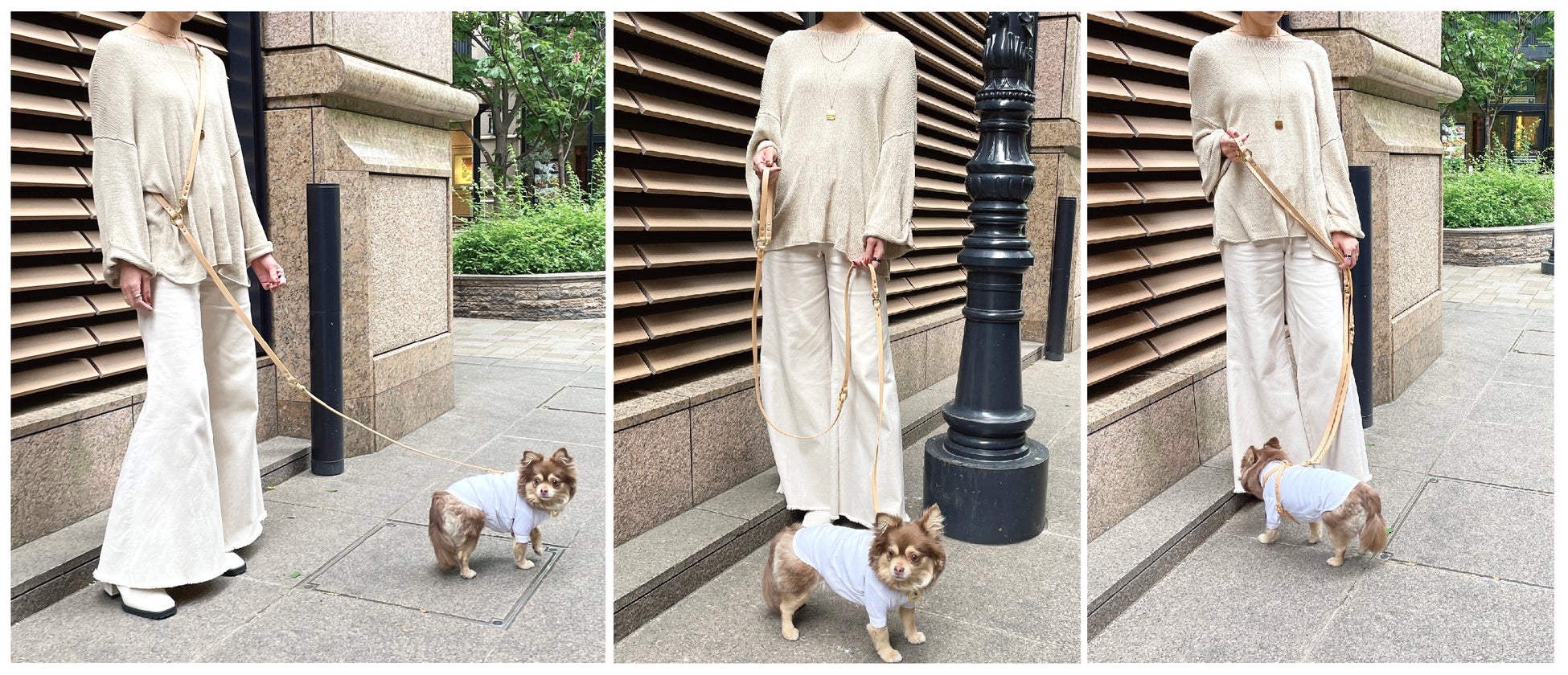 【土に還るやさしい豚革】で作った、マルチWAYリードとオクトハーネスが発売！　Dog&CatウエアブランドNuméro wang Tokyoからのサブ画像4