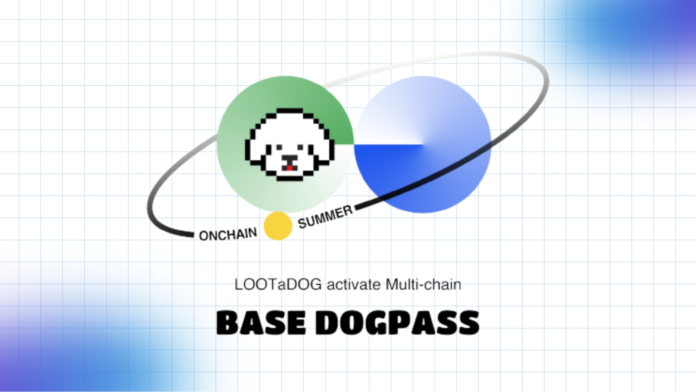 LOOTaDOG、上場企業が運営する初の分散型ネットワーク「Base」の採用が決定　期間限定DOGPASSの発行に加え、Baseローンチを記念した「On Chain Summer」への参加も実施のメイン画像