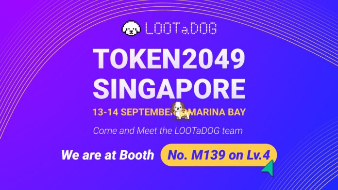 「LOOTaDOG」は今後のグローバル展開を加速させることを視野に、アジア最大級Web3.0サミット「TOKEN 2049 SINGAPORE」に出展したことをお知らせいたしますのメイン画像