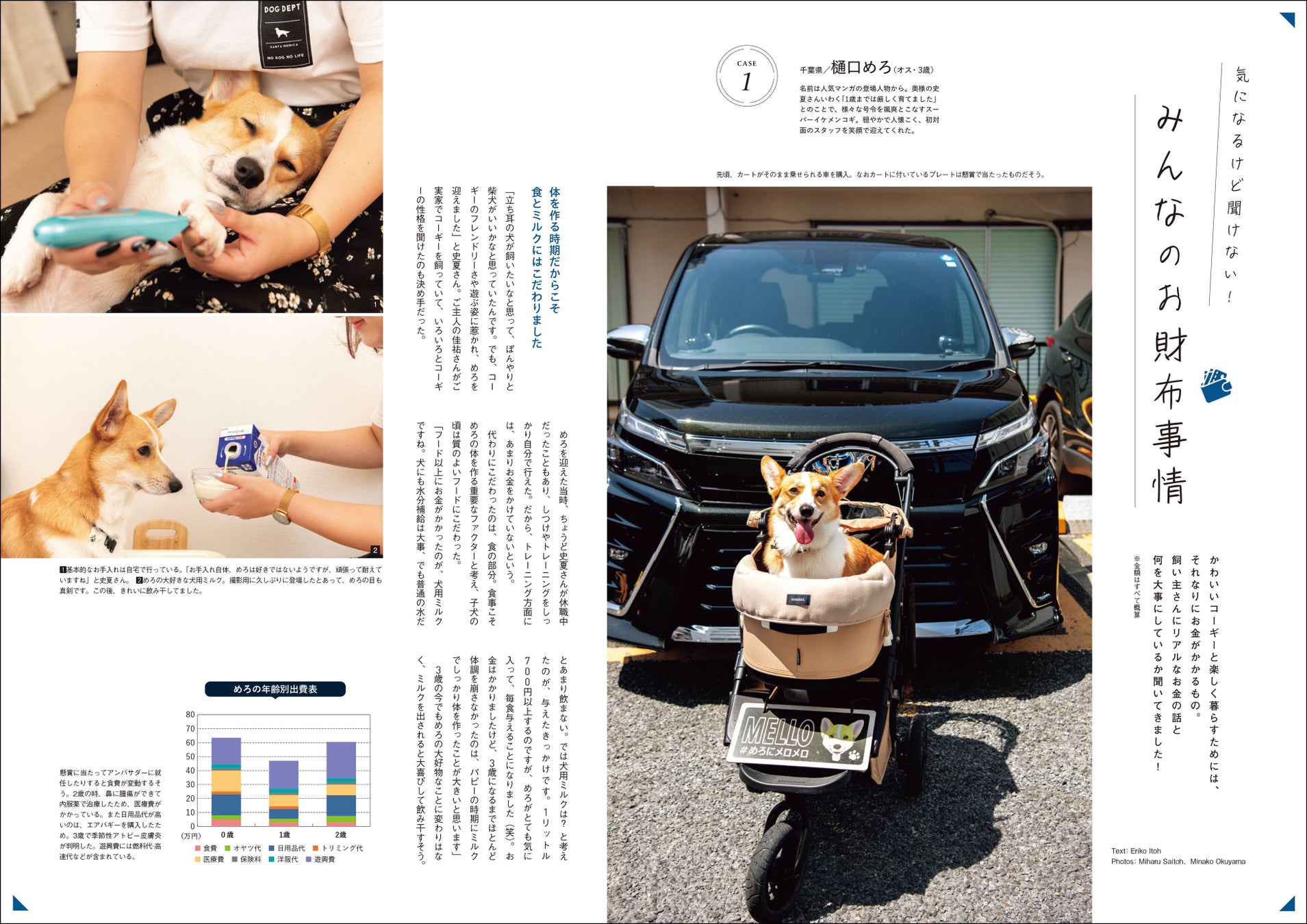 コーギーのために必要な「お金」はいくら？ まわりには聞きにくい、コーギーと暮らす家庭のお財布事情を特集したコーギー専門誌『コーギーSTYLE』最新号Vol.47が9月28日（木）発売のサブ画像4